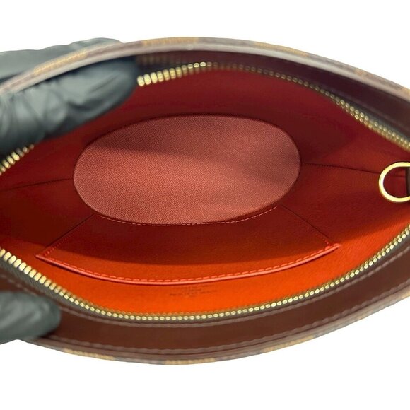 LOUIS VUITTON Authentic Brown Damier Leather Shoulder Bag - Picture 9 of 10